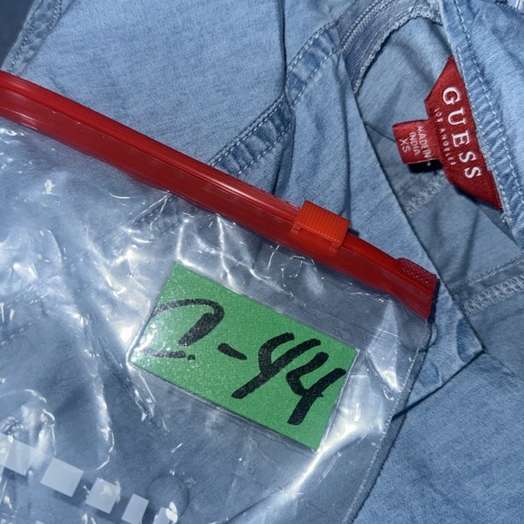 Guess NWT! Sweetheart Light Blue Scarlette Denim Mini Dress Size XS - Picture 16 of 16